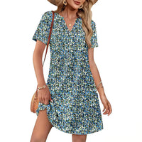 1-blue Floral